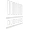 Ekena Millwork Wainscot Paneling Kit, Urethane, 94-1/2 in L, Factory Primed WPKUST022P096 - alternate 5